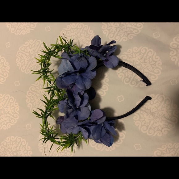 Custom made floral Minnie ears - Picture 2 of 6